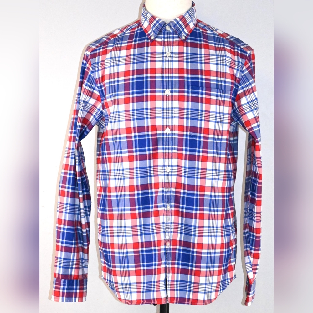 Vineyard Vines Style#1W011478 Men's M "On The Go Performance" Long Sleeve Button